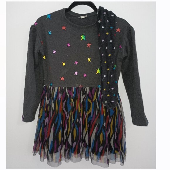 Tuctuc - Girls' Starry Dress with Matching Tights, size 10 - Picture 1 of 4